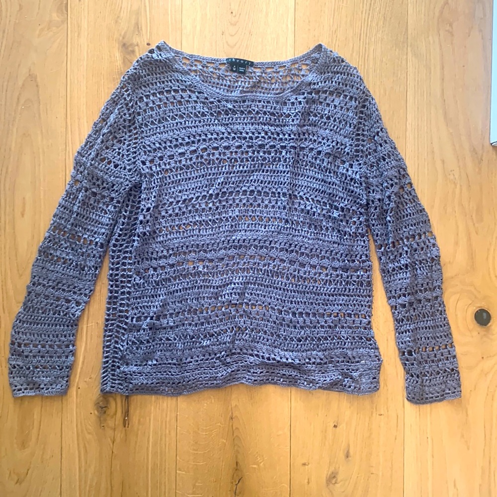 Theory Amena Sag Harbor open knit sweater